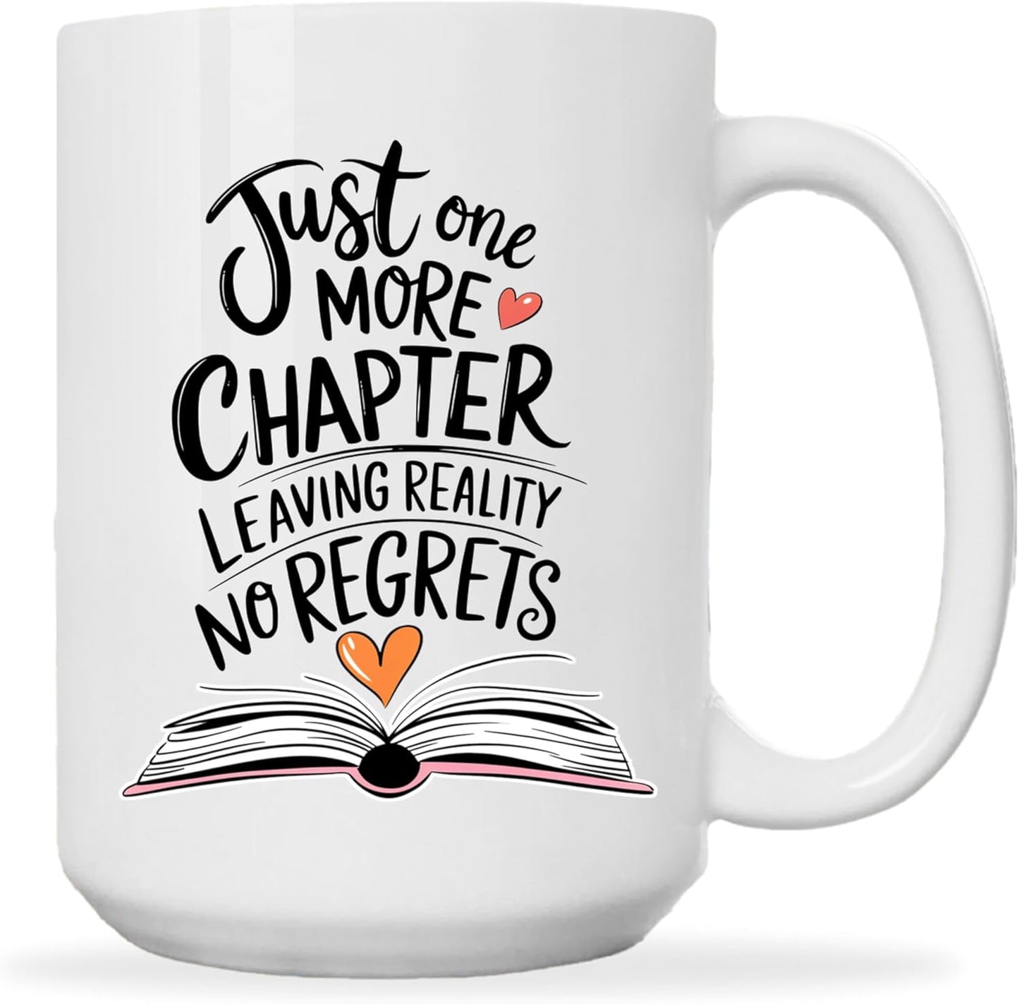 Book Lovers Coffee Mug 15oz White -One Chapter A - Gift for Book Club Bookworm Bookish Reading Nerdy Avid Readers Women