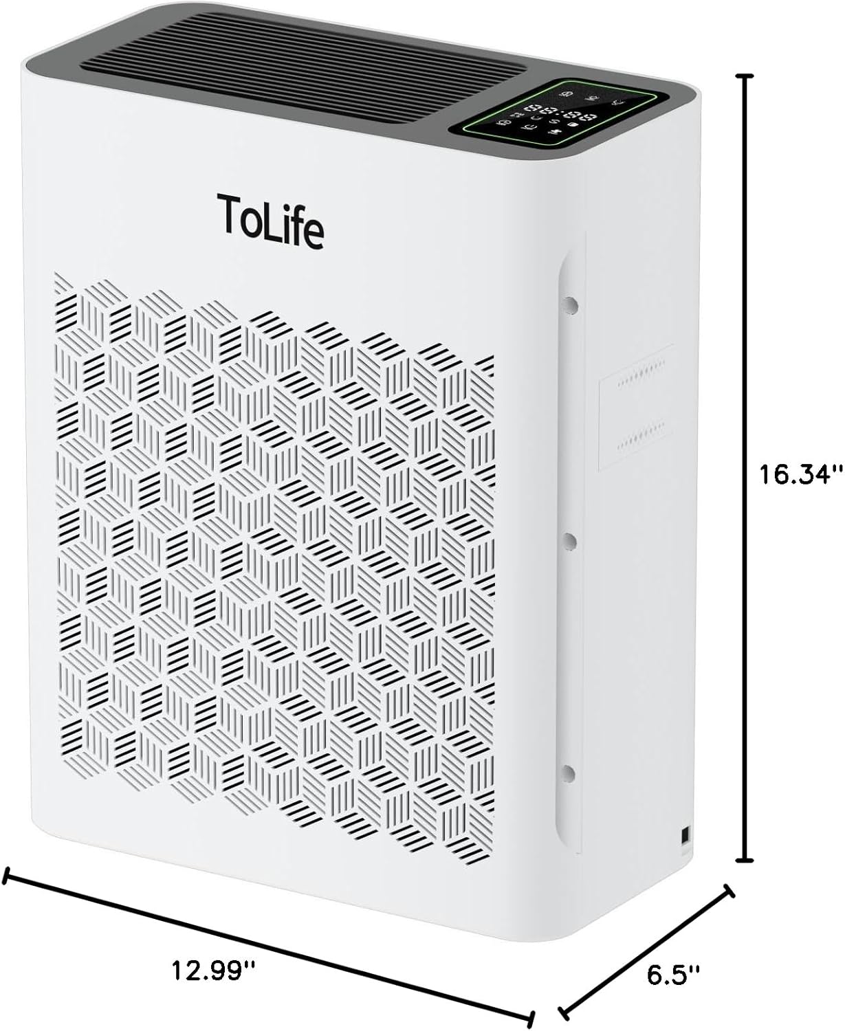 Tolife Air Purifier Large Room, Air Purifiers for Home Pets Hair with Washable Filter, Air Cleaner for Bedroom up to 1095 Ft² Dust Smoke Odor, Sleep Mode, Timer, White