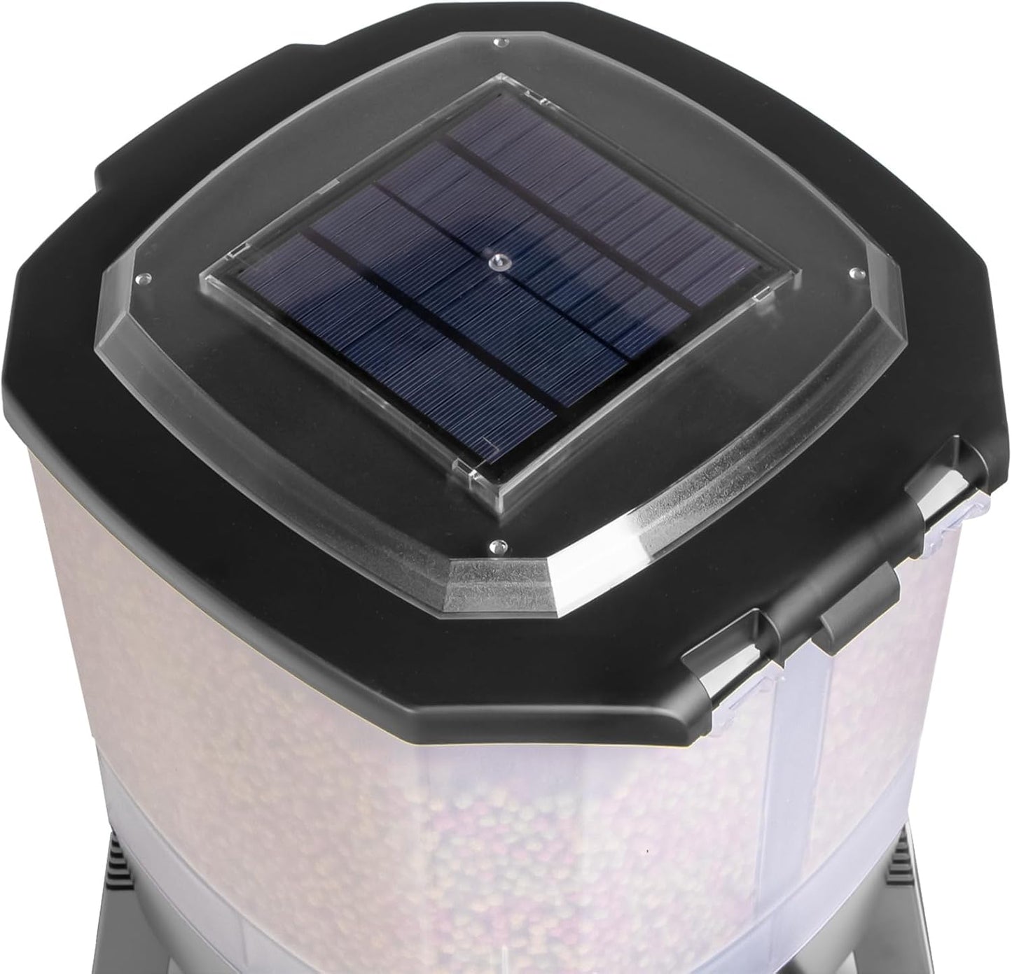 SunSun Grech Automatic Solar Pond Feeder – Programmable Fish Food Dispenser for Outdoor Ponds, 6L Pellet Capacity, Precise Feeding Control, Solar-Powered, CFF-206