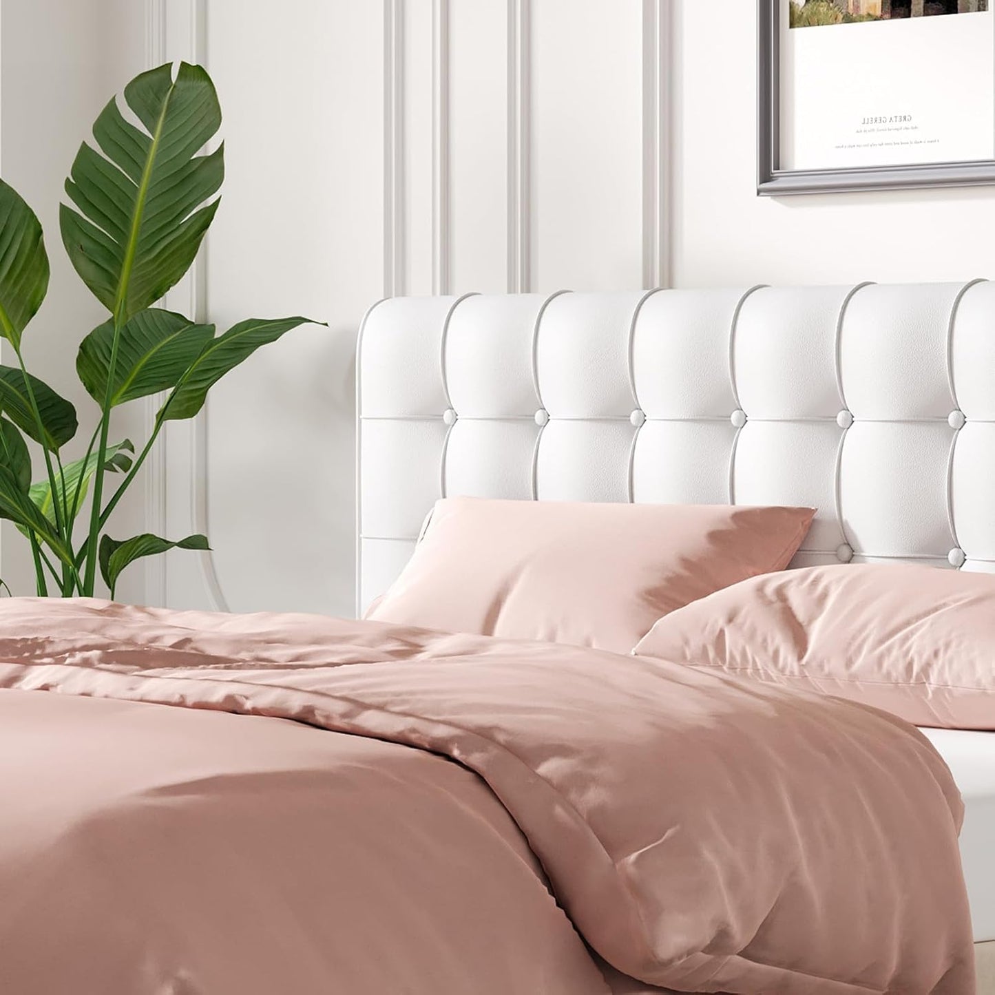 White King Size Headboard Pillow – Upholstered Wedge Backrest for Dorm Beds, Daybeds, Twin XL or Couch – Removable Cover, Reading Support, Decorative Pillow for College Dorm Essentials