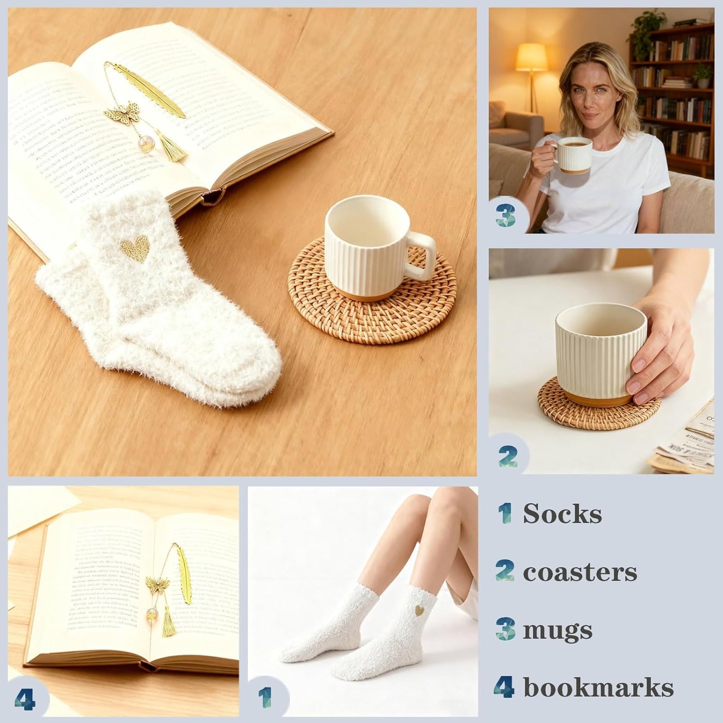 Birthday Gifts for Women,Care Package Gift Box for Women,Get Well Soon Gift Baskets for Her,Sister,Best Friend,Mom,Wife,Thoughtful Self Care Gifts with Blanket,Coffee Mug,Photo Frame