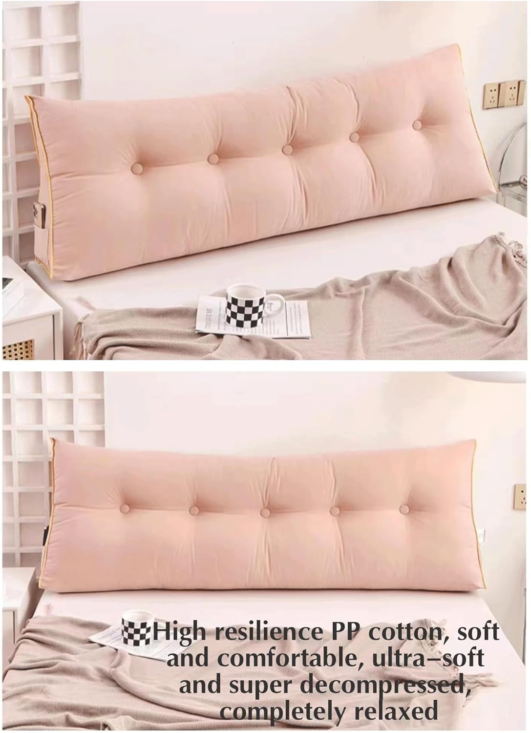 Triangular Headboard Pillow Backrest Positioning Support Bed Bolster Rest Reading Pillow With Removable Cover Soft Headboard Cushion Backrest Pillow For Sitting In Bed(Size:80x45x18cm,Color:G)