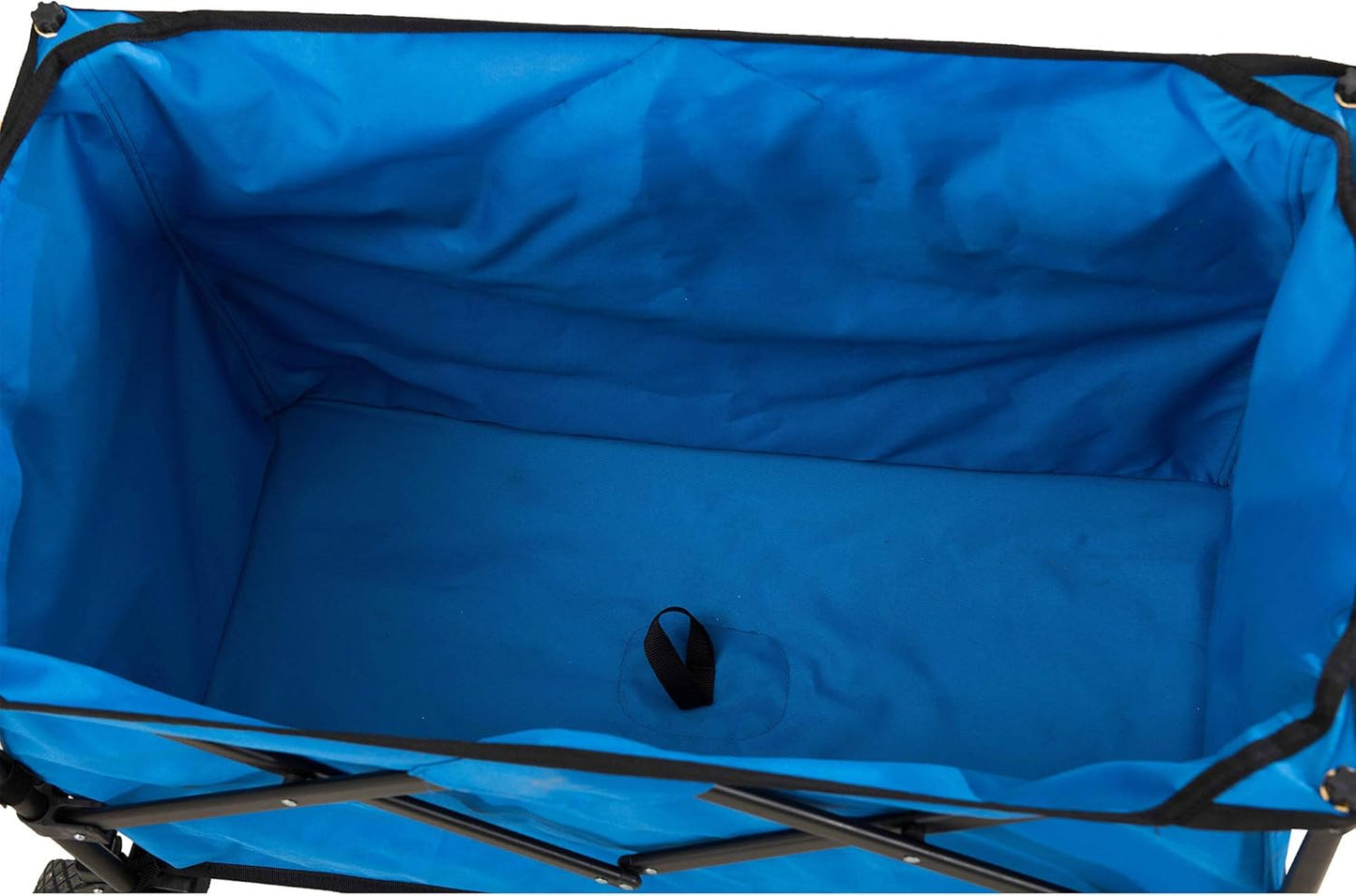 Sunjoy Collapsible Wagon with 255L Large Capacity, Utility Foldable Wagon Cart, Heavy Duty Beach Wagon with Big Wheels, Portable Garden Cart for Camping Fishing Sports Shopping, Blue