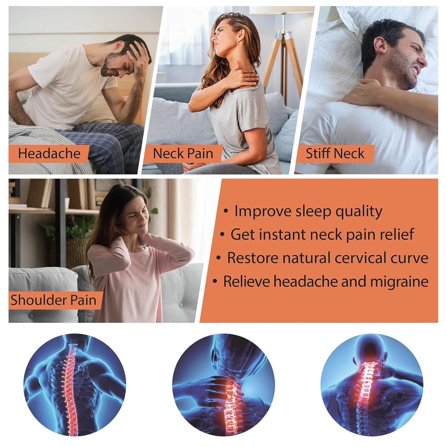 iSTIM WeTrac Cervical Neck Traction Device, Relaxer and Stretcher, Pain Relief for Spinal Decompression, Relieving Pinched Nerves, and Cervical Pain, Home Use, with Travel Bag
