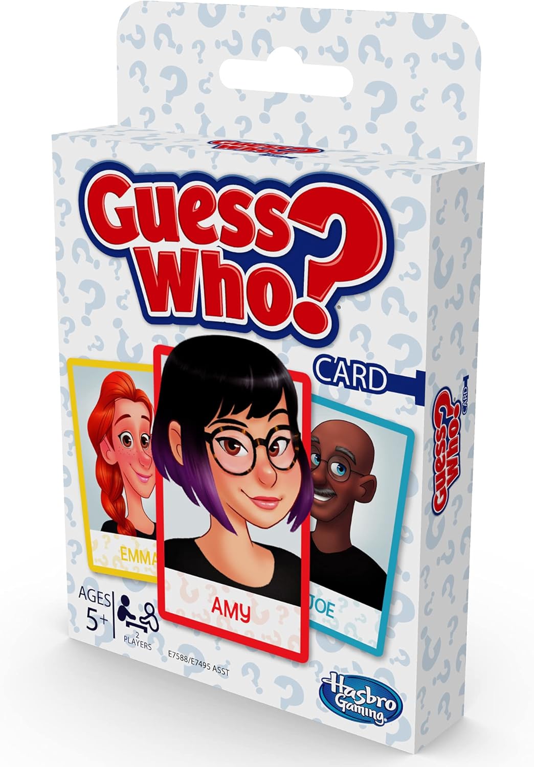 Hasbro Gaming Guess Who? Card Game for Kids, 2 Player Guessing Game, Fun Summer Activities, Vacation Travel Essentials, Ages 5+