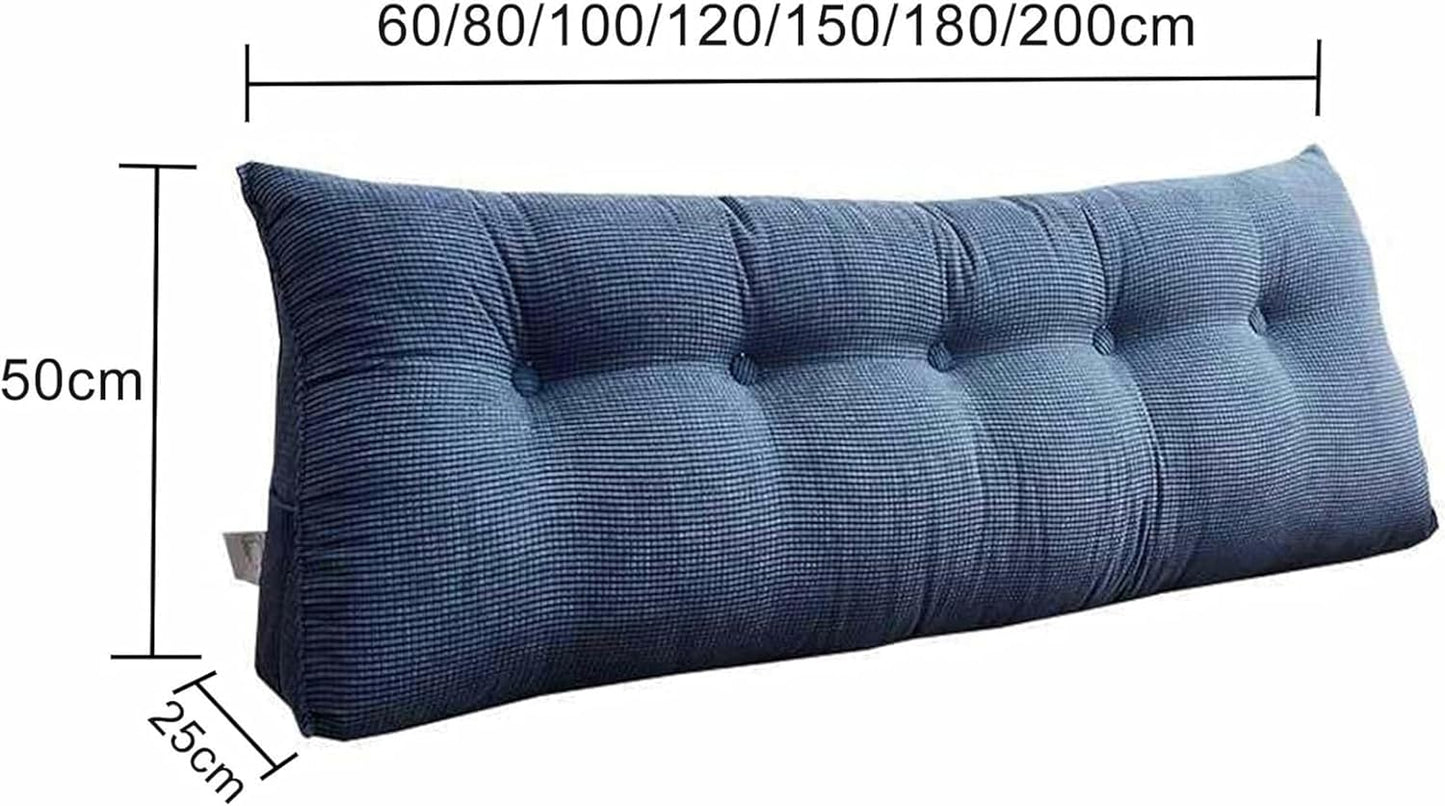 Polar Fleece Triangular Wedge Cushion - Headboard Bolster Support Pillow Triangle Daybed Backrest Comfortable Lumbar Bed Pillow Reading Backrest Cushion