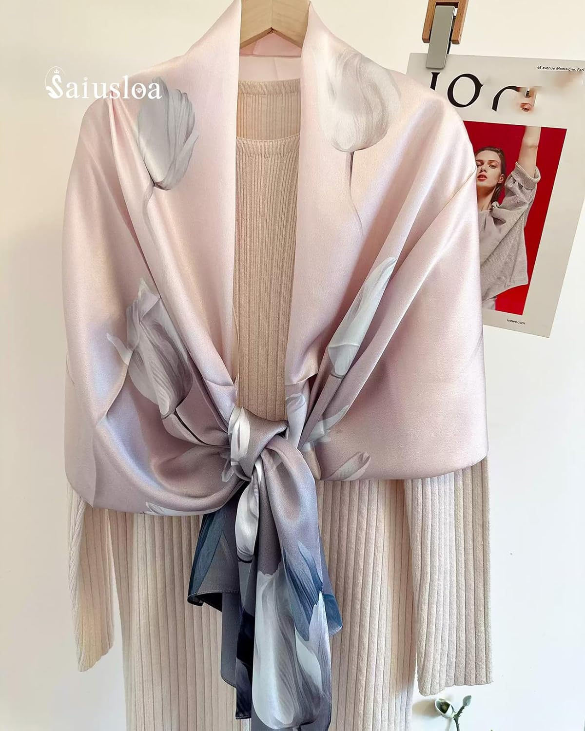 Dress Scarves Shawl Wraps Long Silky Scarf for Women Dressy Fashion Lightweight for Decorative Formal Evening Gowns