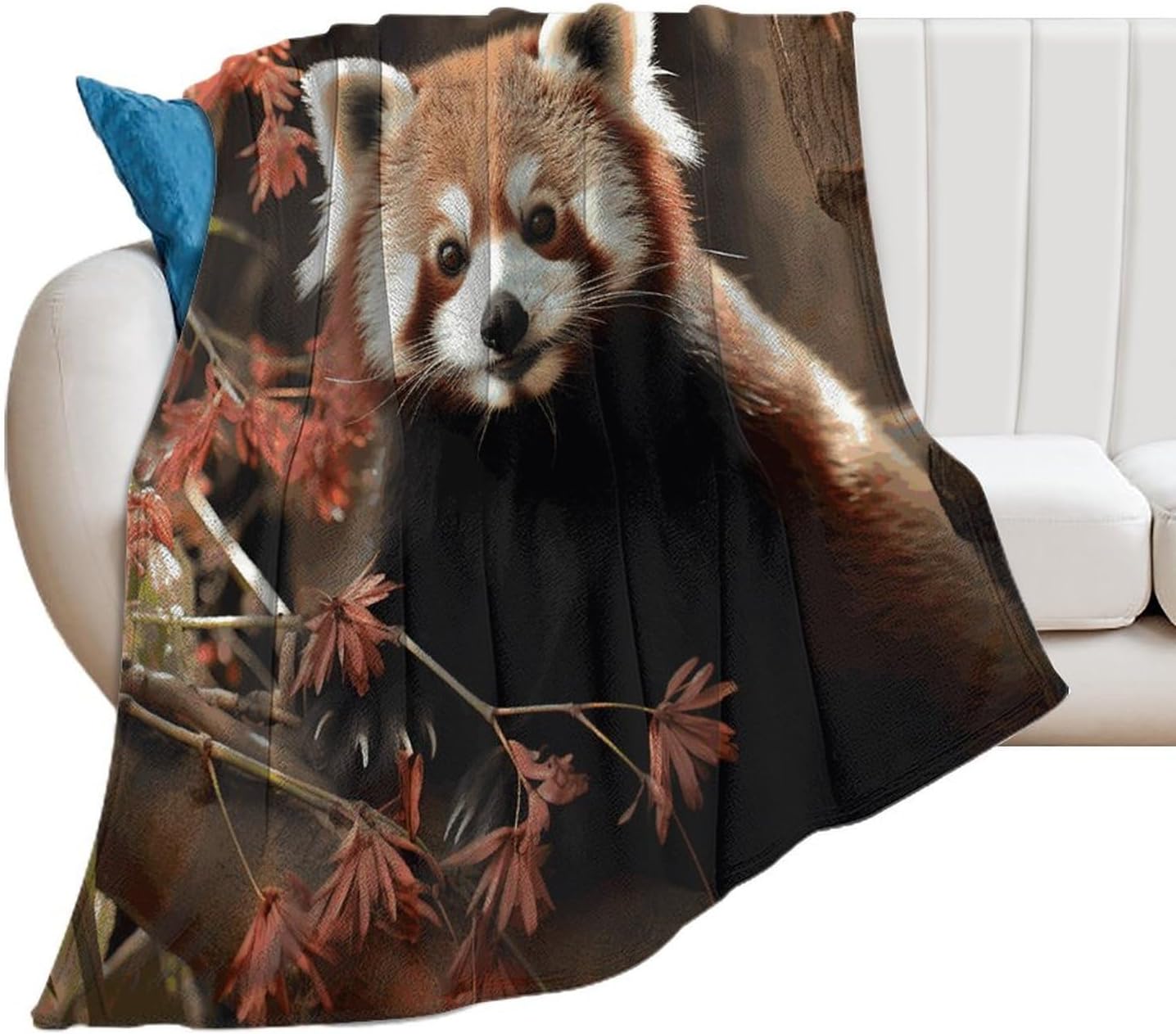 Red Pandas Blanket Super Soft Lightweight Throw Blanket Cute Cozy Warm Bed Blanket Decorative Fuzzy Blanket All-Season Home Decor Gift for Sofa Couch Living Room 40"*50" （100 * 130cm）
