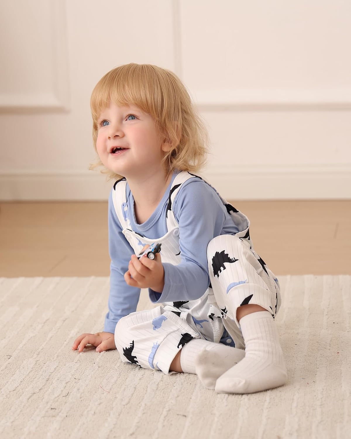 NZRVAWS Newborn Baby Boy Clothes Outfits Infant Stripe Animal Romper Cute Denim Jeans Jumpsuit Overalls 0-18 Months