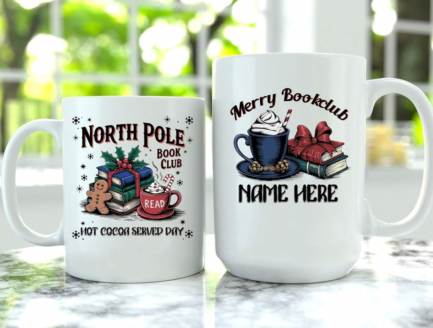 Personalized Cozy Ceramic Mug 11oz Bookish Reading Lover Gift for Christmas Bookclub Fans