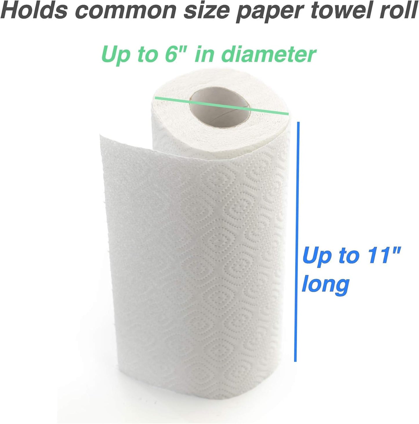 RightArrange One-Handed Tear Pegboard Paper Towel Holder - Stainless Steel - Hooks to Any Peg Board - Pegboard Accessories for Tool Shed, Garage, Workbench, Kitchen, Laundry or Craft Room Organization