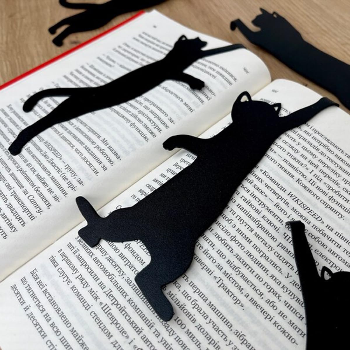 5Pcs Metal Cat Bookmarks Cute Black Cat Book Markers Cat Lover Gifts for Women Men, Kitten Book Mark Book Page Divider Appreciation Gifts for Teacher Reader Friend