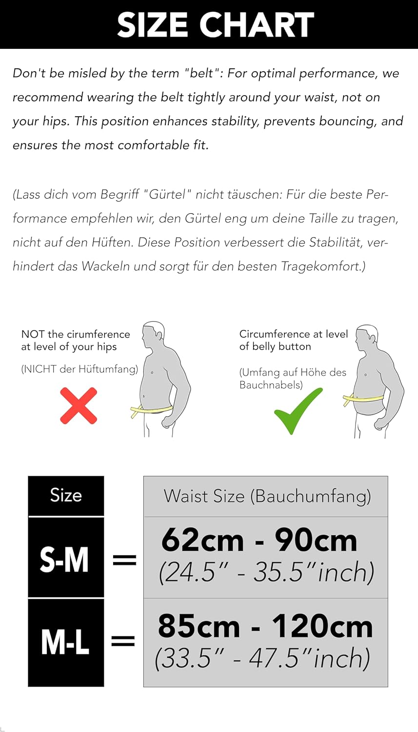 Fitgriff® Running Belt for Men & Women - Secure Jogging Pouch for Phone, Keys & Essentials - For All Cell Phones