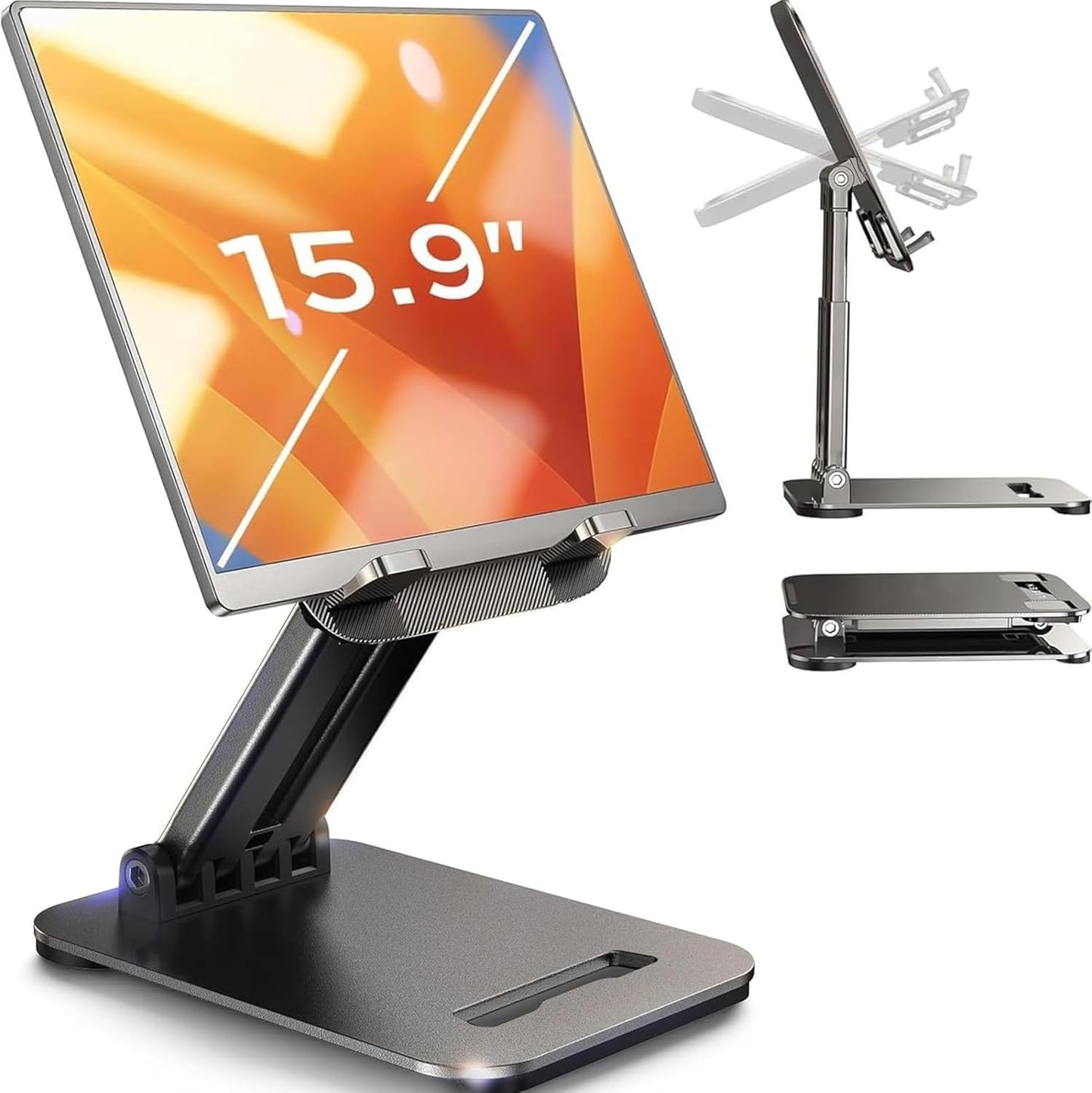 LISEN for iPad Stand Tablet Holder for Desk, Office Desk Accessories for Men Women Kids Tablet Gifts, Office Home Essentials Gadgets Portable Monitor Stand for 2026 New iPad a16 Accessories Switch