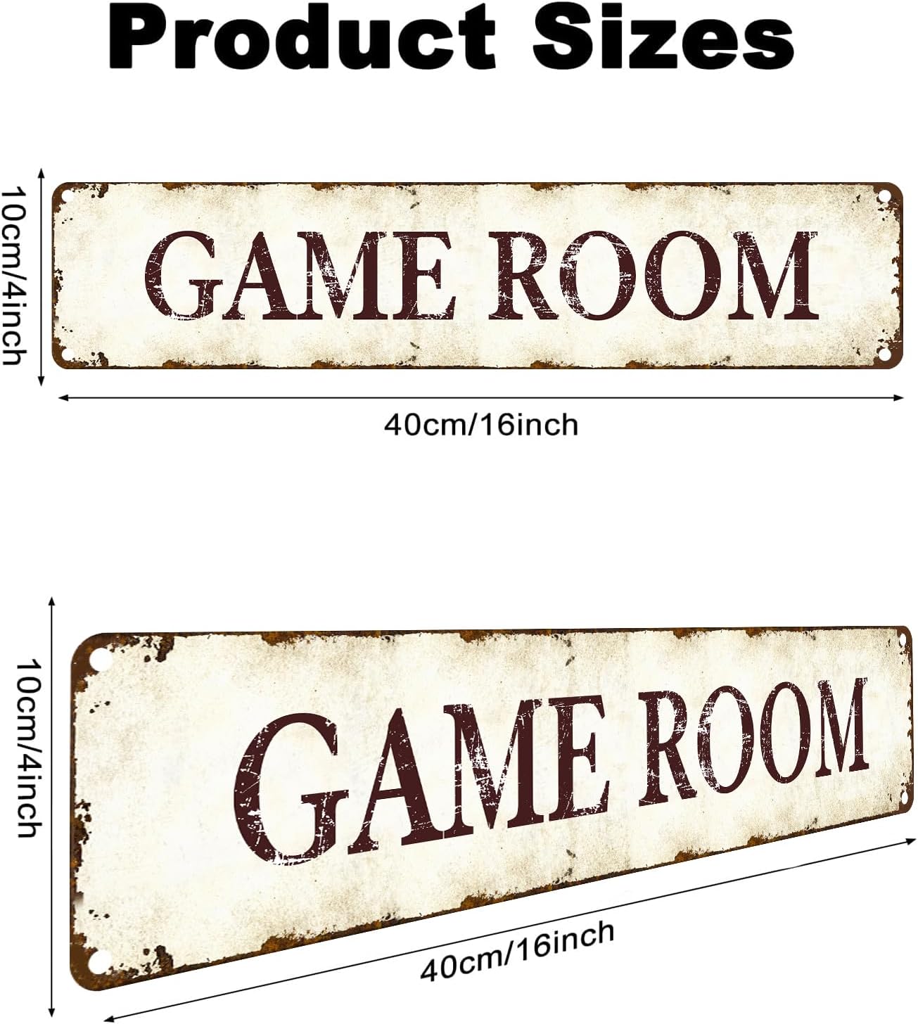 Retro Arcade Metal Tin Sign - Vintage 80s Gaming Wall Art for Man Cave, Game Room, Bar Decor - Durable 16”x4” Home/Office Decoration