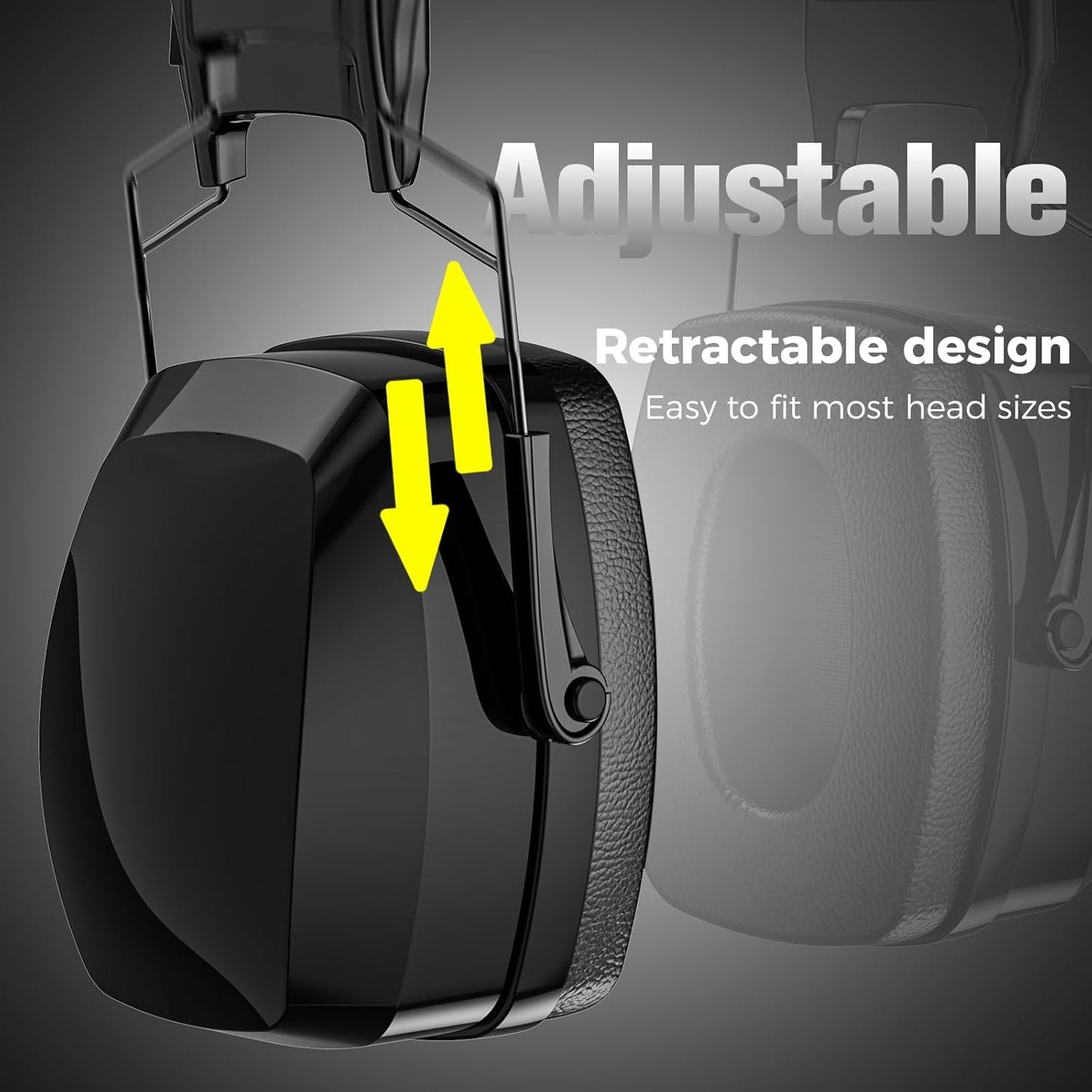 ProCase Extra Large SNR 37dB Noise Cancelling Headphones, Hearing Protection Ear Muffs for Noise Reduction NRR 35dB