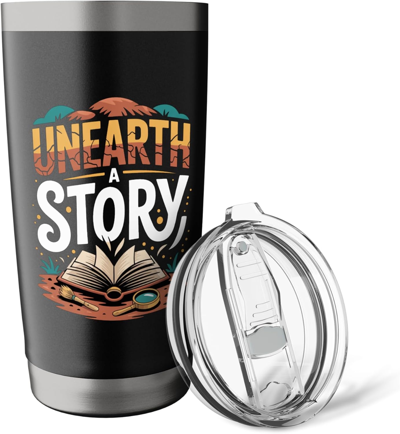 Unearth A Story 2026 Reading Stainless Steel Insulated Tumbler