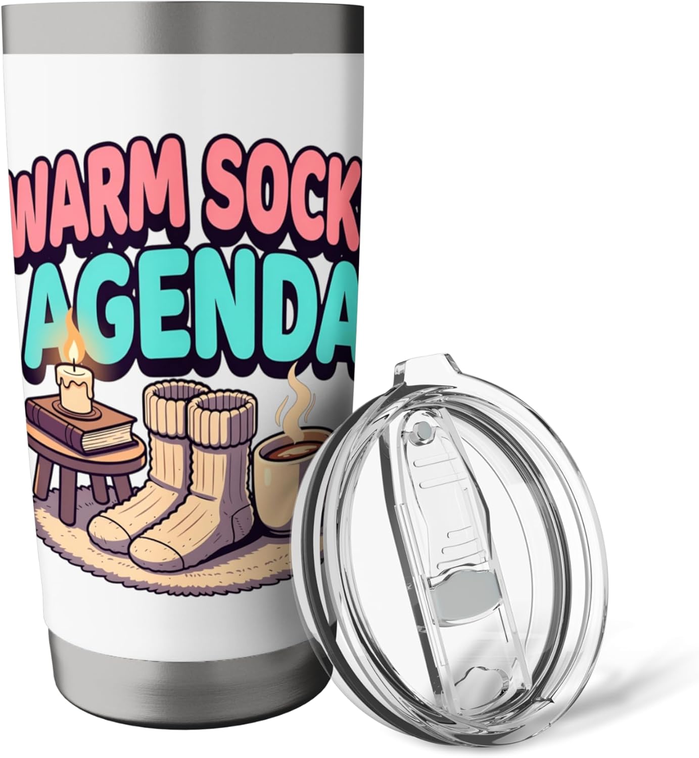 Cozy Comfort Lifestyle Humor Design Stainless Steel Insulated Tumbler