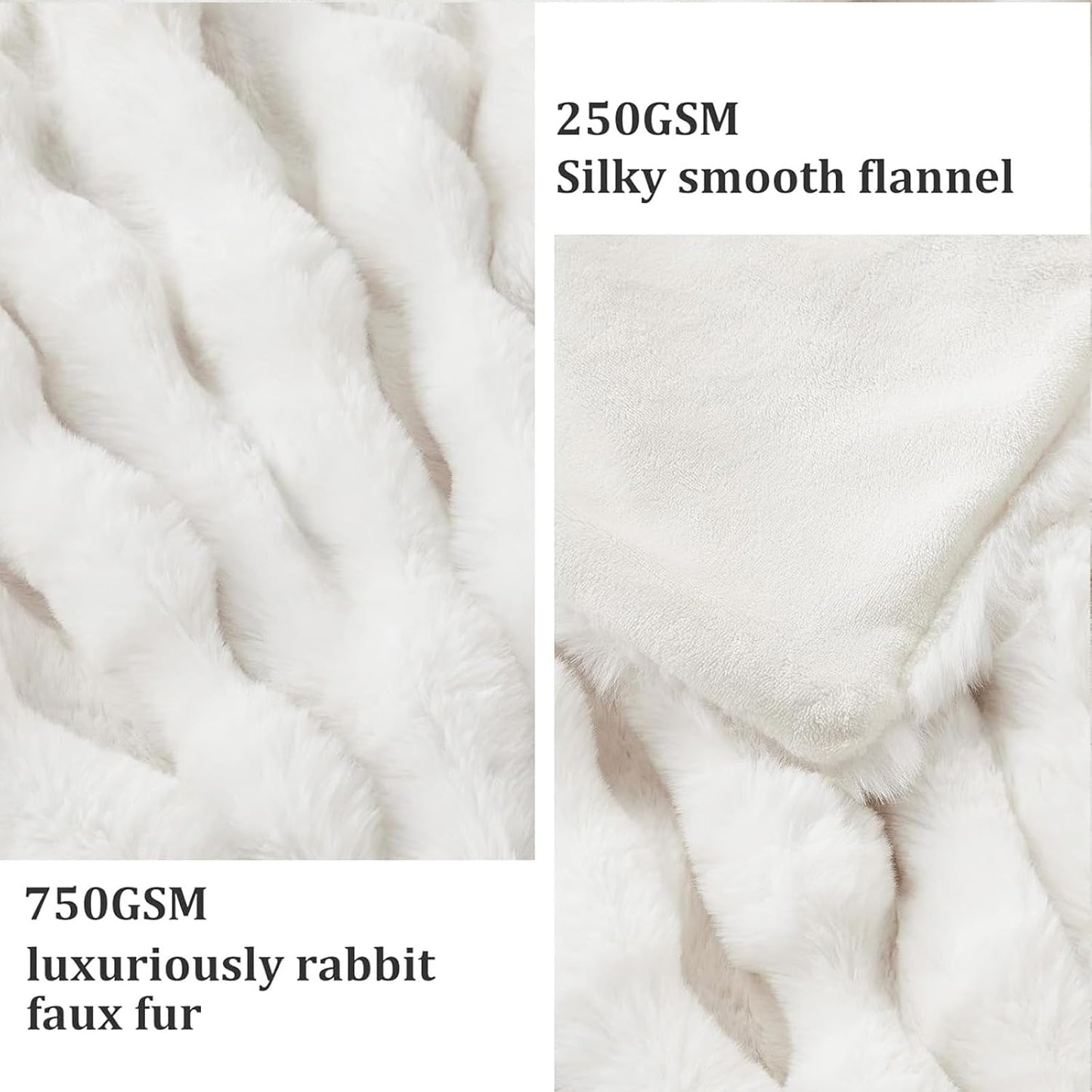 Faux Fur Twin Blanket for Couch, 1000 GSM Cozy Fuzzy Fluffy Soft Plush Thick Bubble Sherpa Blanket for Sofa Bedroom Living Room, Mothers Day Birthday Gifts for Women Home Decor