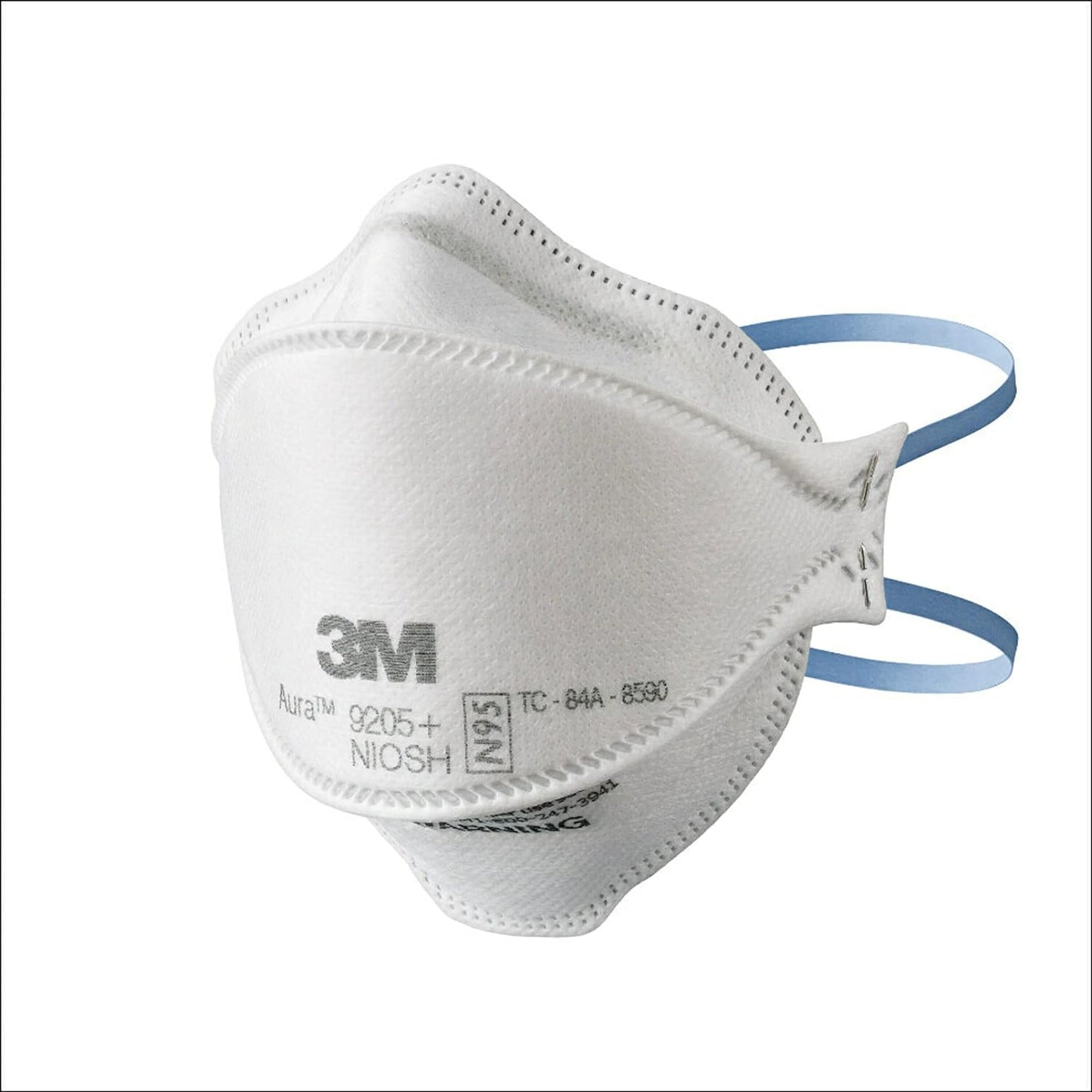 3M Aura Particulate N95 Respirator 9205+, Flat Fold Lightweight Design, Non-Valved, 20 Count (Pack of 1)