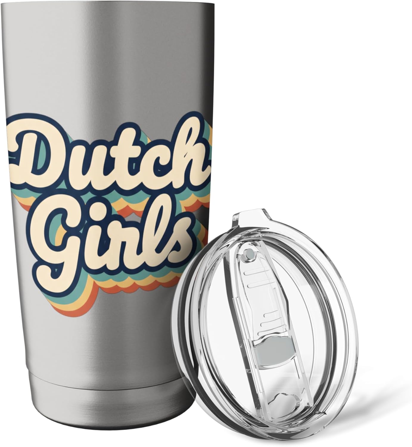 Dutch Girls Retro Script Netherlands Pride Vintage Style Stainless Steel Insulated Tumbler