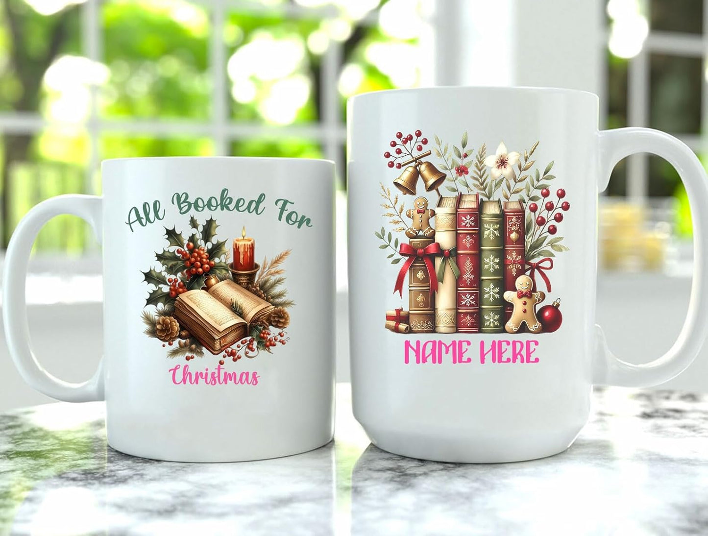 Cozy Bookish Ceramic Mug 11oz Personalized Reading Lover Gift for Christmas Bookclub Fans
