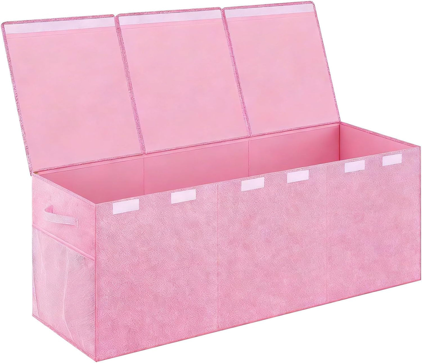 High Capacity Folding Storage Game Items Books and Clothes Using Soft Linen Fabric Holder Case 145L Load Storage Bin