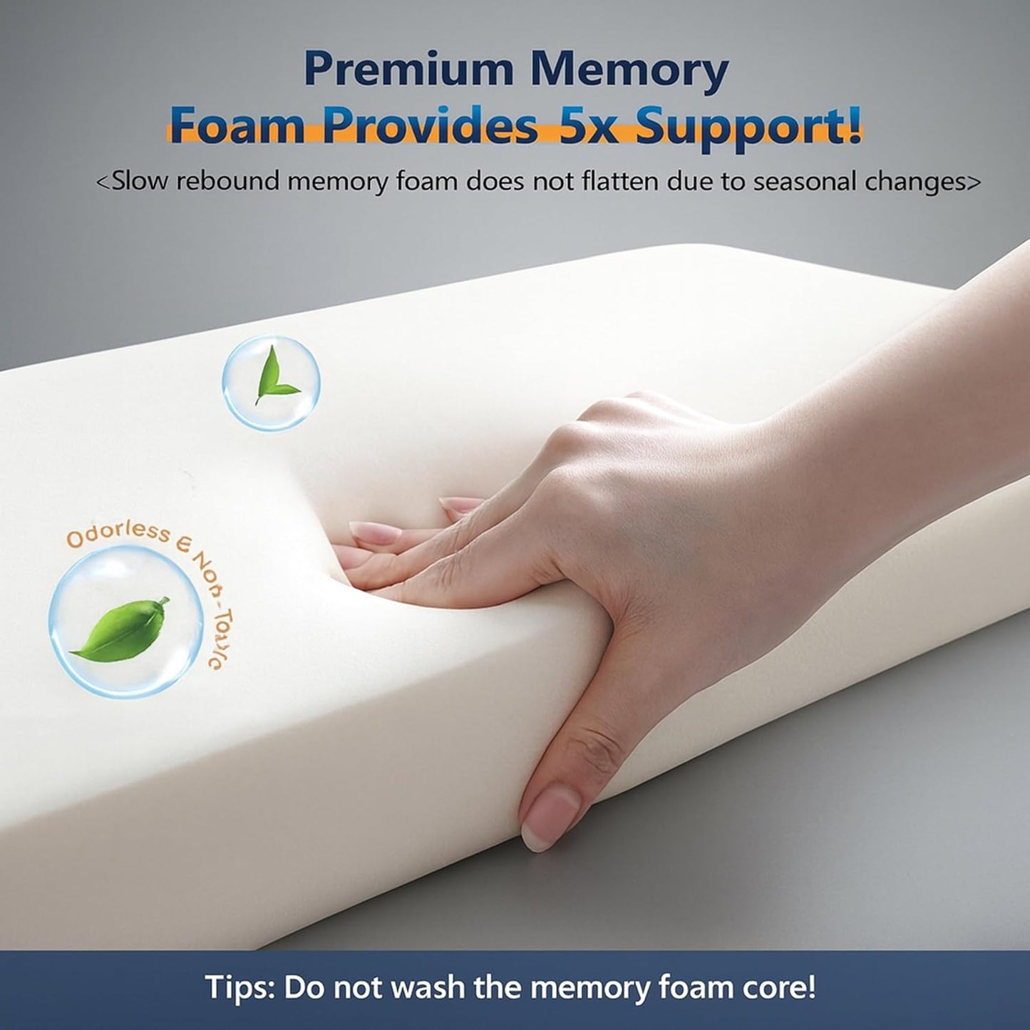 Ergonomic Memory Foam Cuddle Pillow, Arched Side Sleeper Pillow with Arm Tunnel and Arm Hole, Under Arm Support Pillow for Neck and Arm Pressure Relief, Removable Cover (Right Arm)