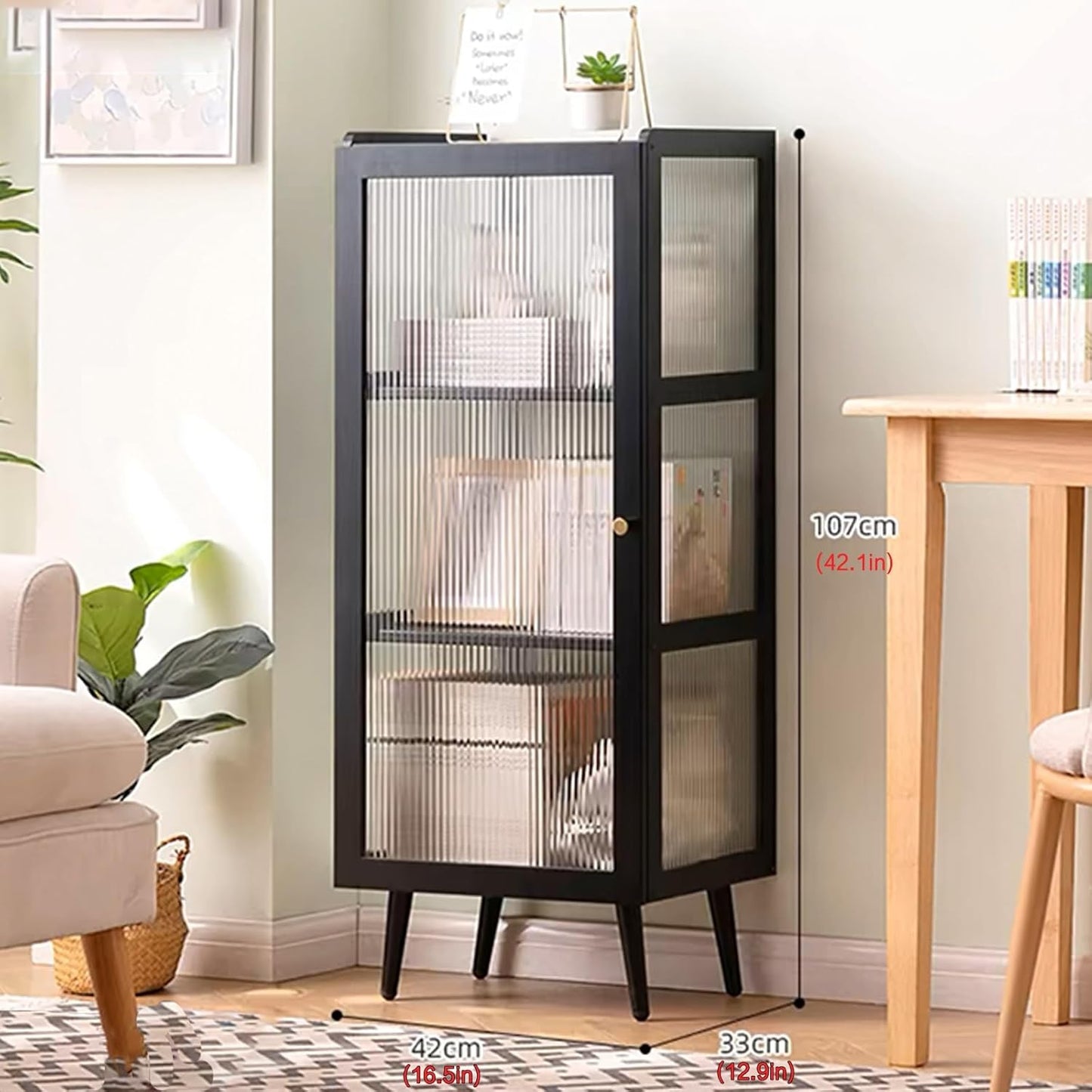 Bookcase with doors book shelf display cabinet modern bookshelf tall bookcase,black bookcase unique bookshelf rustic bookshelf open shelf bookcase,bedroom bookshelf,vertical bookshelf(White,A42x33x107