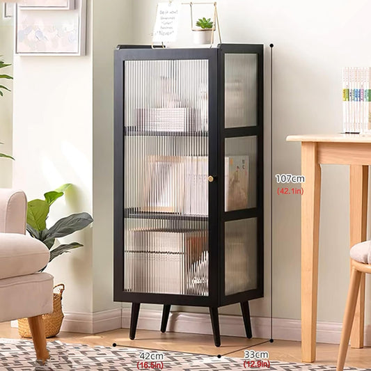 Bookcase with doors book shelf display cabinet modern bookshelf tall bookcase,black bookcase unique bookshelf rustic bookshelf open shelf bookcase,bedroom bookshelf,vertical bookshelf(White,A42x33x107