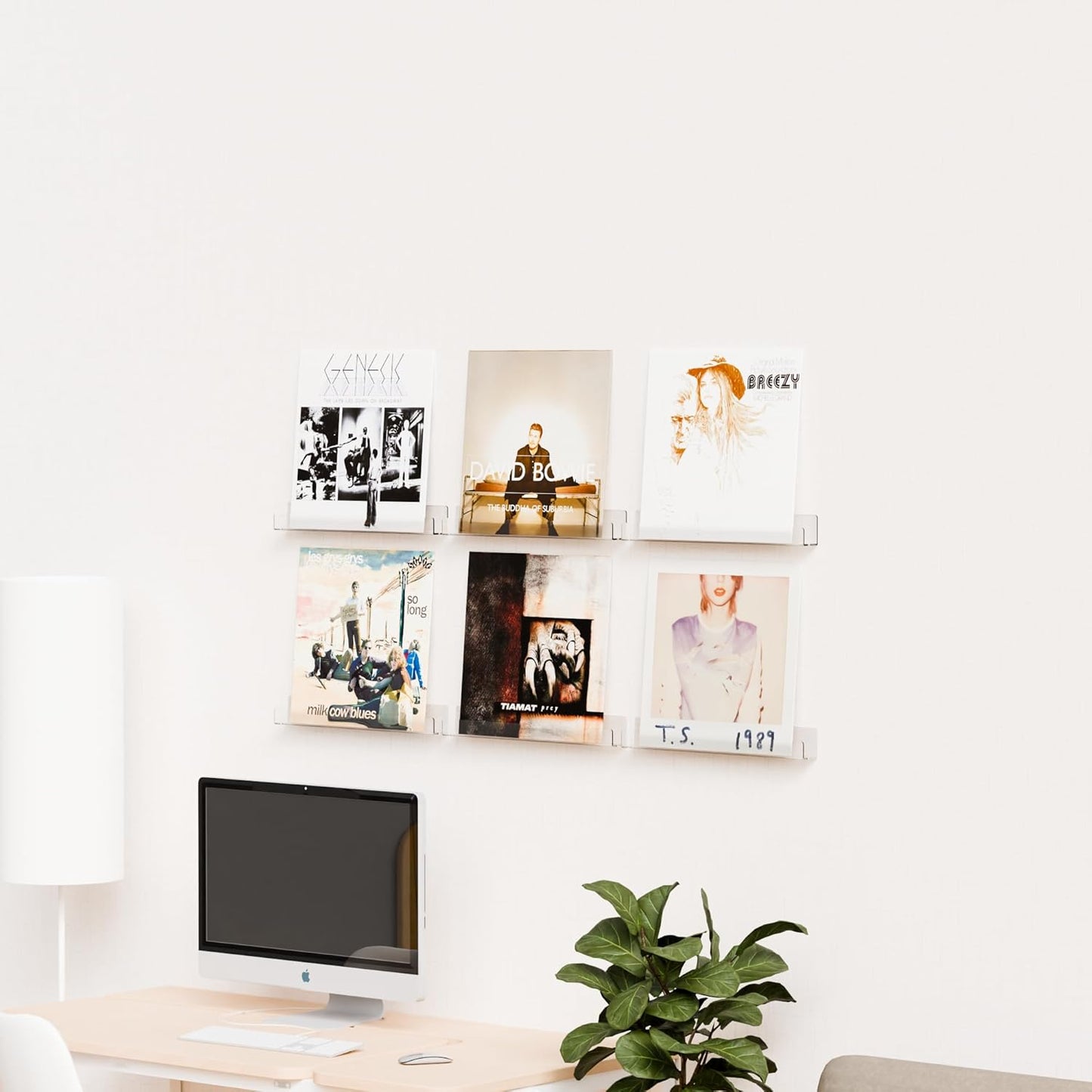 Cq acrylic 15" Clear Floating Bookshelf for Kids Room - Invisible Hanging Wall Mounted U Shaped Shelf, Modern Display for Books,Picture Ledge Display,Vinyl Records Wall Shelf,Toy Storage,Pack of 2