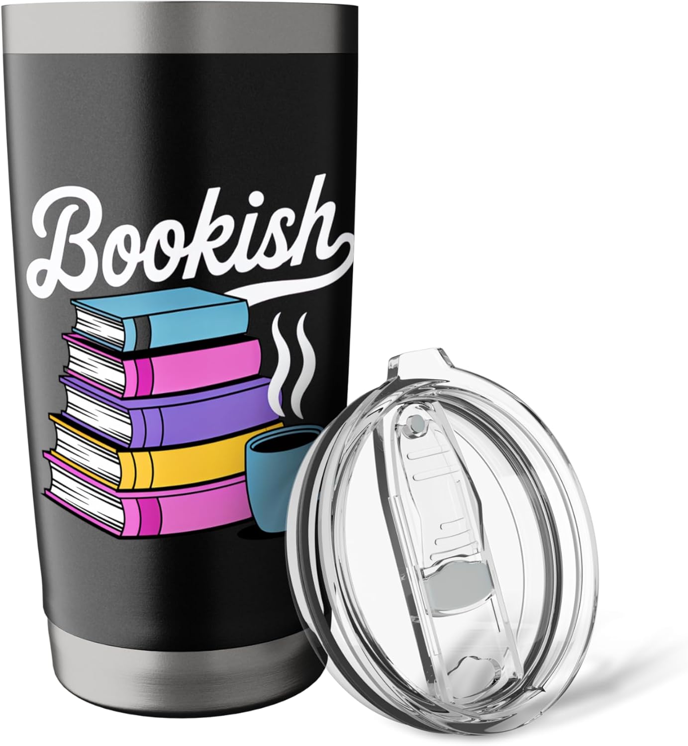 Bookish Coffee and Reading Books Stainless Steel Insulated Tumbler