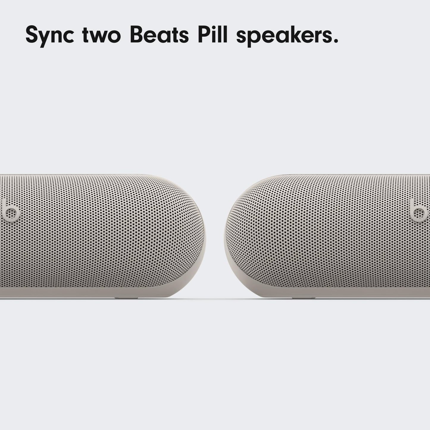 Beats Pill x Kim Kardashian - Wireless Bluetooth Speaker and Portable Charger via USB-C - Up to 24 Hours Battery Life, IP67 Water Resistant, Apple & Android Compatible, Built-in Mic – Light Gray