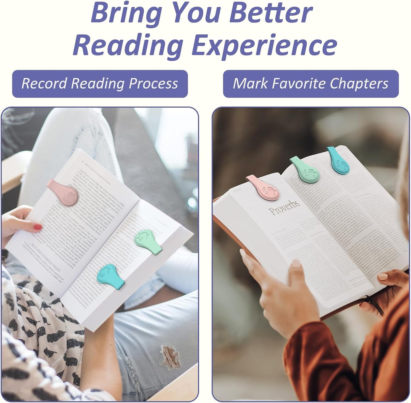 Magnetic Silicone Bookmarks for Reading Book, 3 PCS Extra Strong Magnetic Book Mark Clip Cute Dolphin Book Page Holders Accessories Gift for Women, Men, Book Lovers, Teachers, Readers, Kids