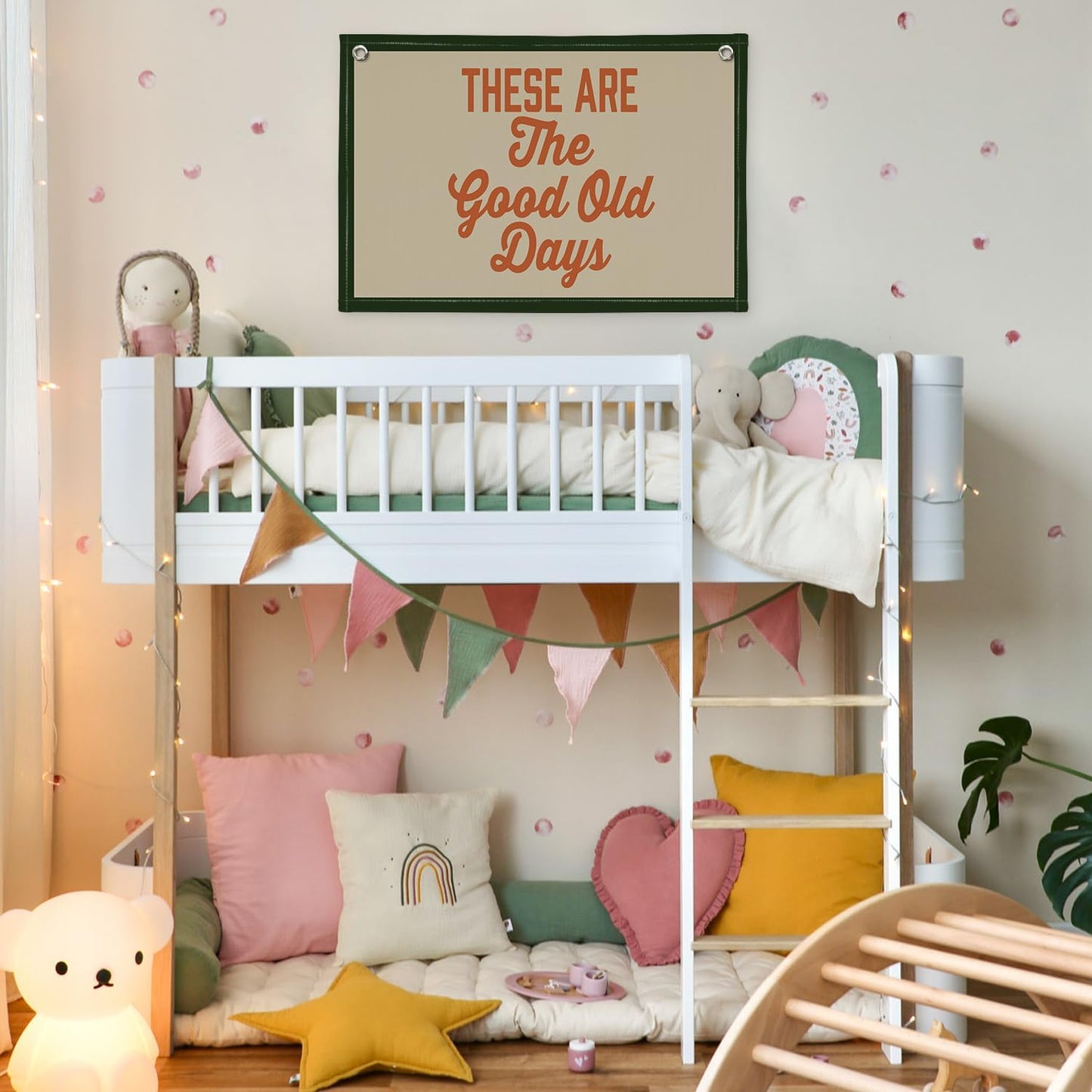 Motivational Wall Decor for Home Decor These Are The Good Old Days Canvas Banner,Vintage Banners for Lake House,Cabin Wall Art Decor Inspirational Living Room Banner Flag 30x20 Inch