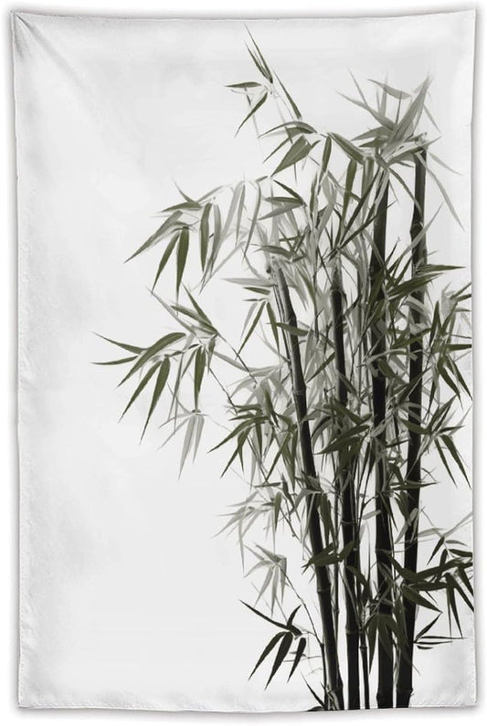 FodPand Asian Bamboo Tapestry Anti-fading Wall Tapestry with Installation Kit Backdrop Banner Multipurpose Aesthetic Tapestries Boho Wall Art Hanging Decorative Blanket 40"x60"