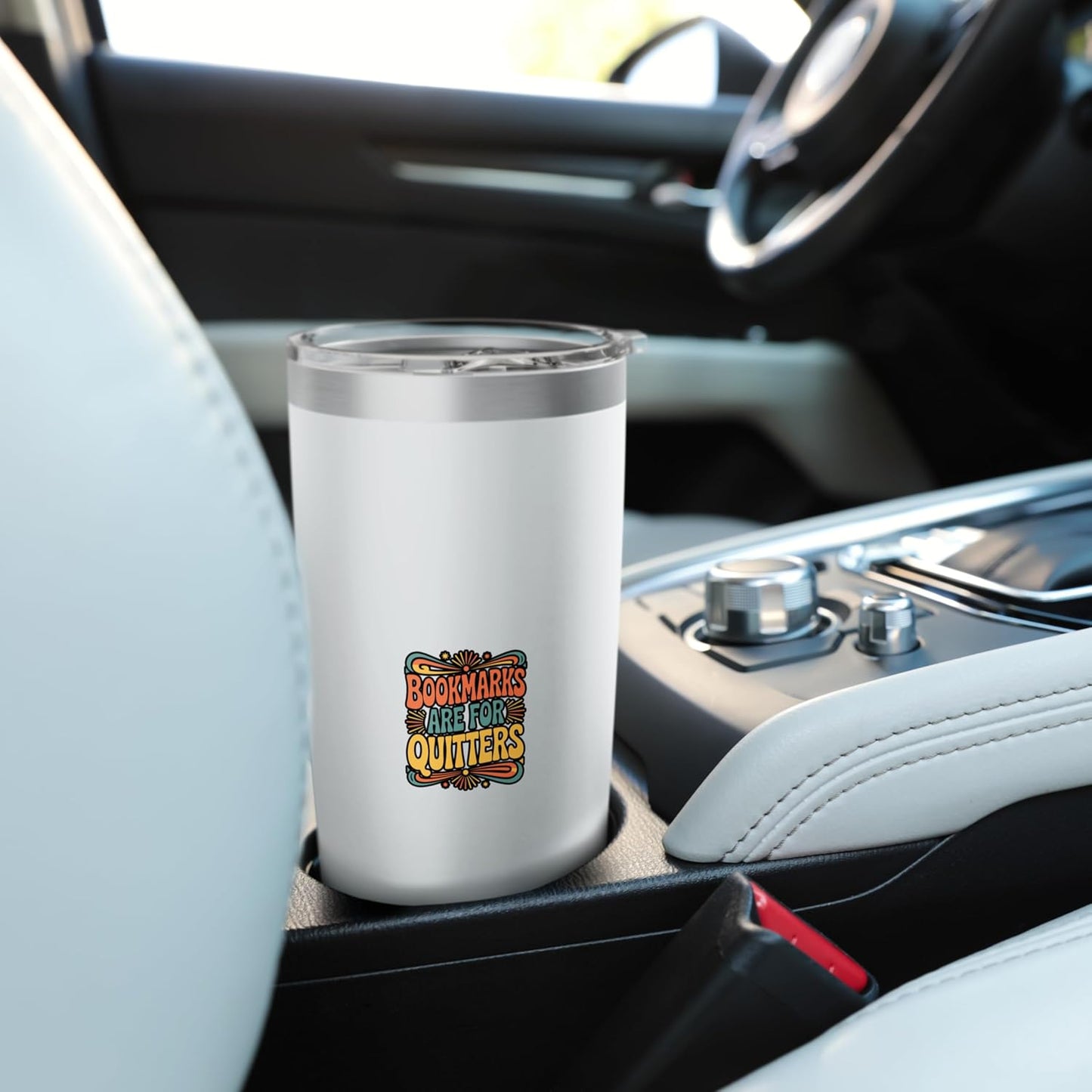 Bookmarks Are For Quitters Retro Reading Meme Stainless Steel Insulated Tumbler