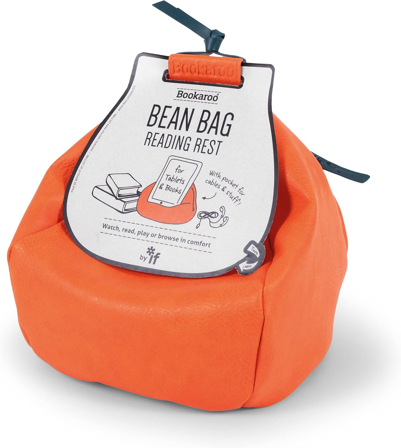 IF Bookaroo Bean Bag Reading Rest - Orange