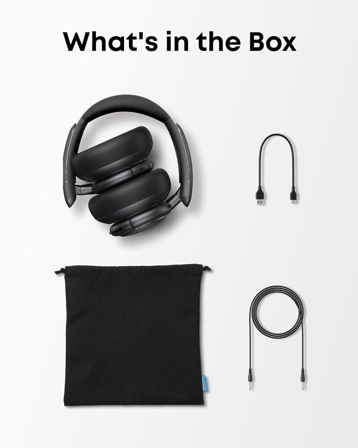 Soundcore Q30 by Anker, Hybrid Active Noise Cancelling Headphones, Multiple Modes, Hi-Res Audio, Custom EQ via App, 50H Playtime, Comfortable Fit, Bluetooth, Multipoint Connection