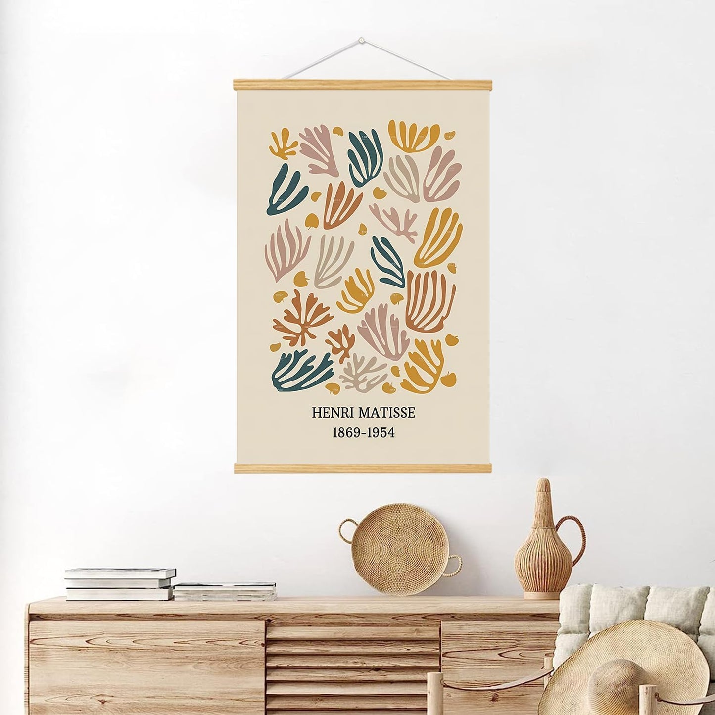Canvas Poster Wall Art (yellow-9, 18" L x 12" W, Framed)