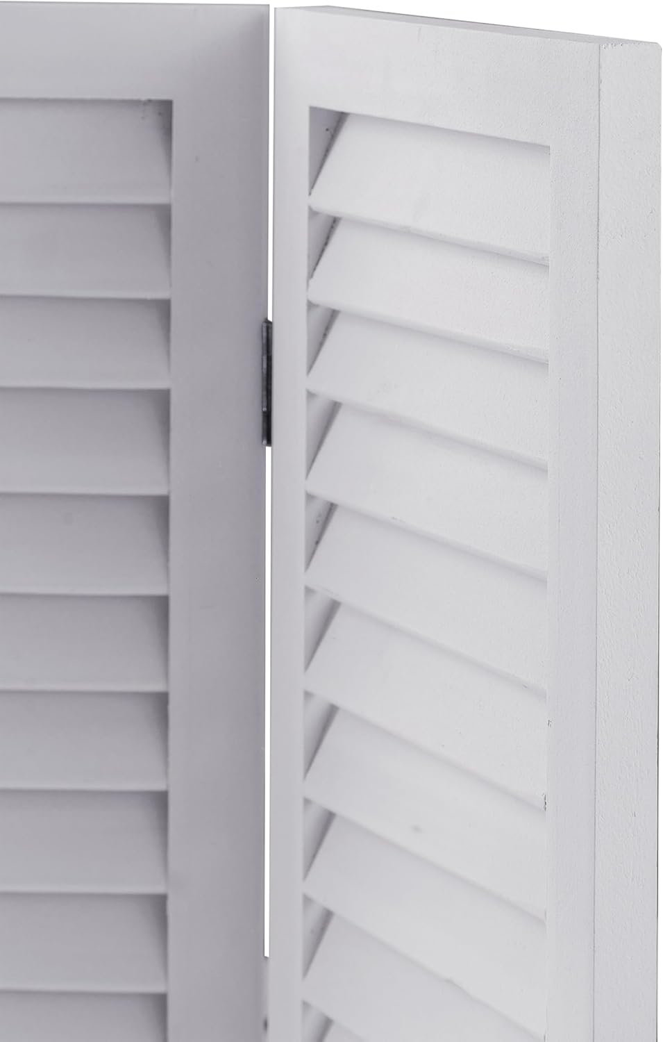 SOFE Wood Short Room Divider 3 Panel, 2.6 Ft Tall Shutters Folding Divider for Room Separation, White Room Partitions and Dividers Freestanding, Foldable Wall for Home Bedroom Office