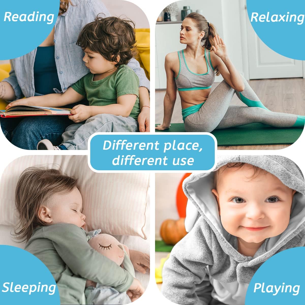 Sleep White Noise Sound Machines with 30 Soothing Sounds 3.5 mm Headphone Jack 5 Timer Settings 32 Precise Volume Memory Function Compact Design Ideal Gift