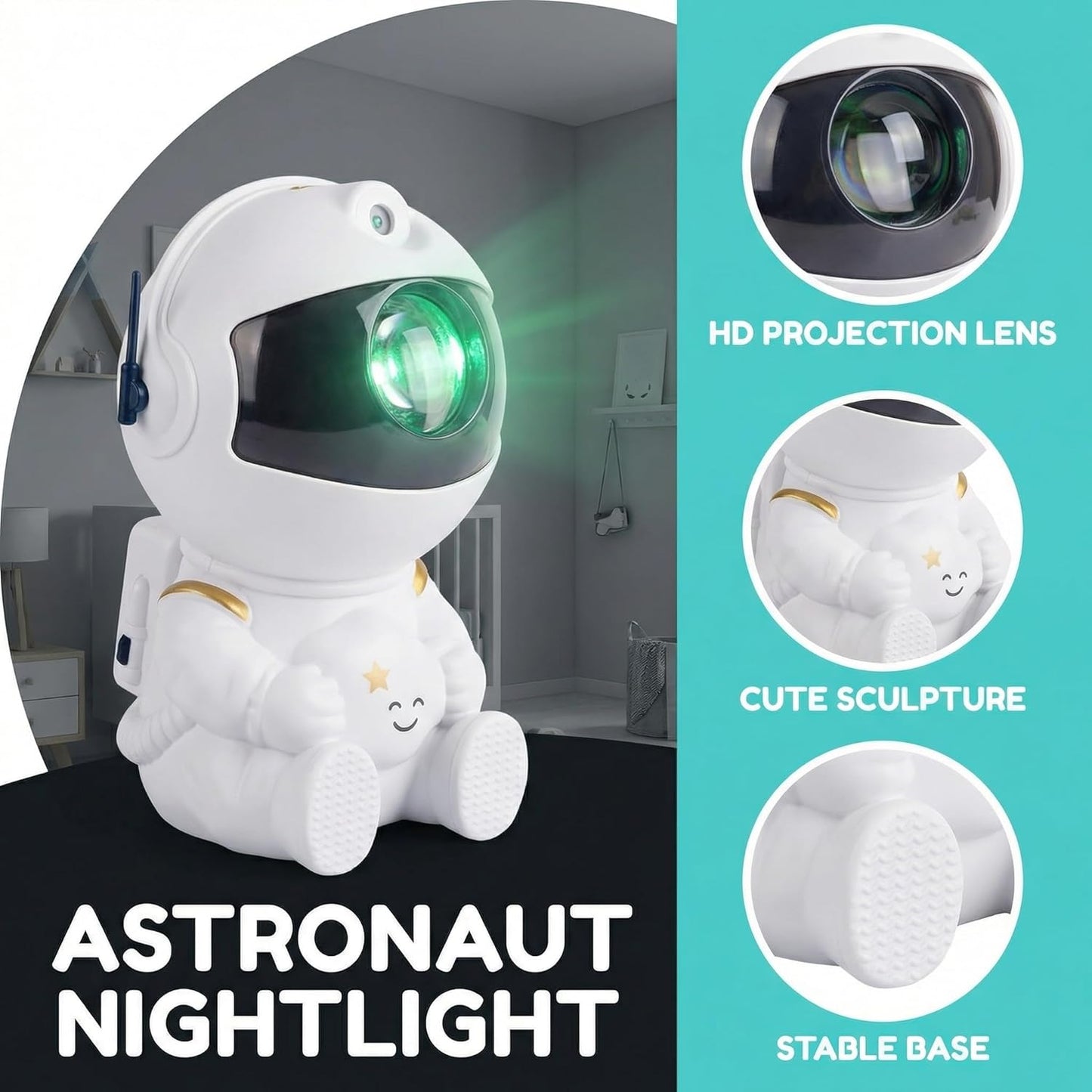 Astronaut Galaxy Projector, Galaxy Projector for Bedroom Night Light Projector, Galaxy Light Projector