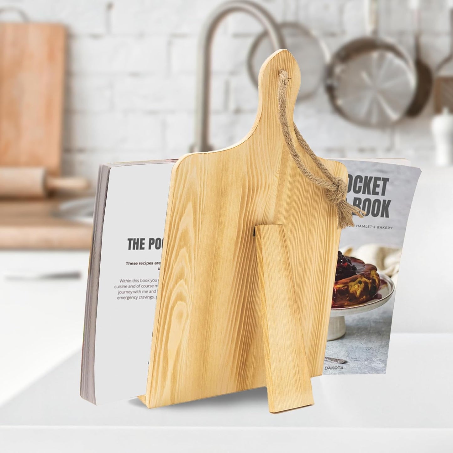 Nana Gifts, Foldable Wooden Cookbook Stand for Grandma, Unique Recipe Stand for Kitchen Counter, Nana Kitchen Gifts for Mothers Day