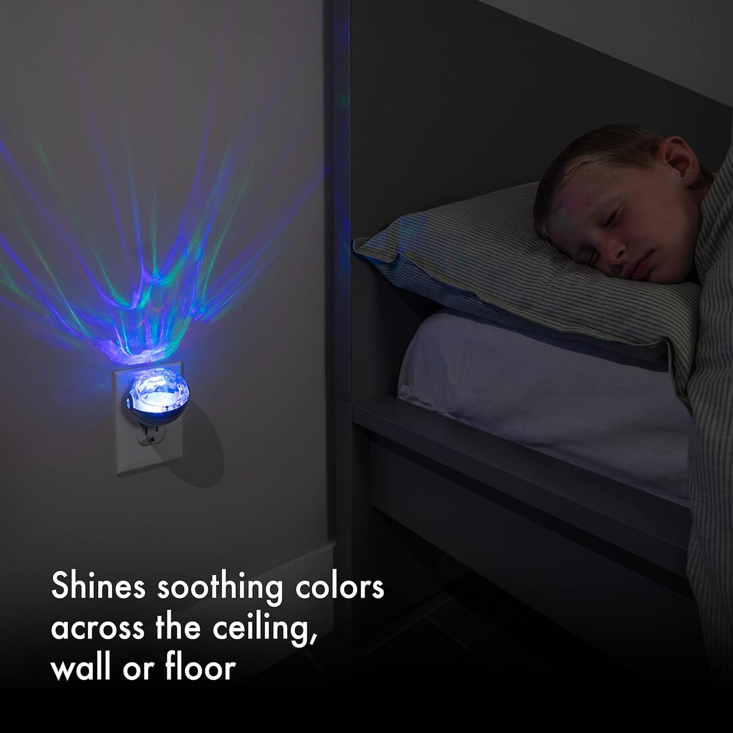 Projectables Space Nebula LED Night Light Projector, Color Changing Plug-In, Dusk-to-Dawn Sensor, Galaxy Projector Space Ideal for Children's Bedroom, Bathroom, Playroom 12355