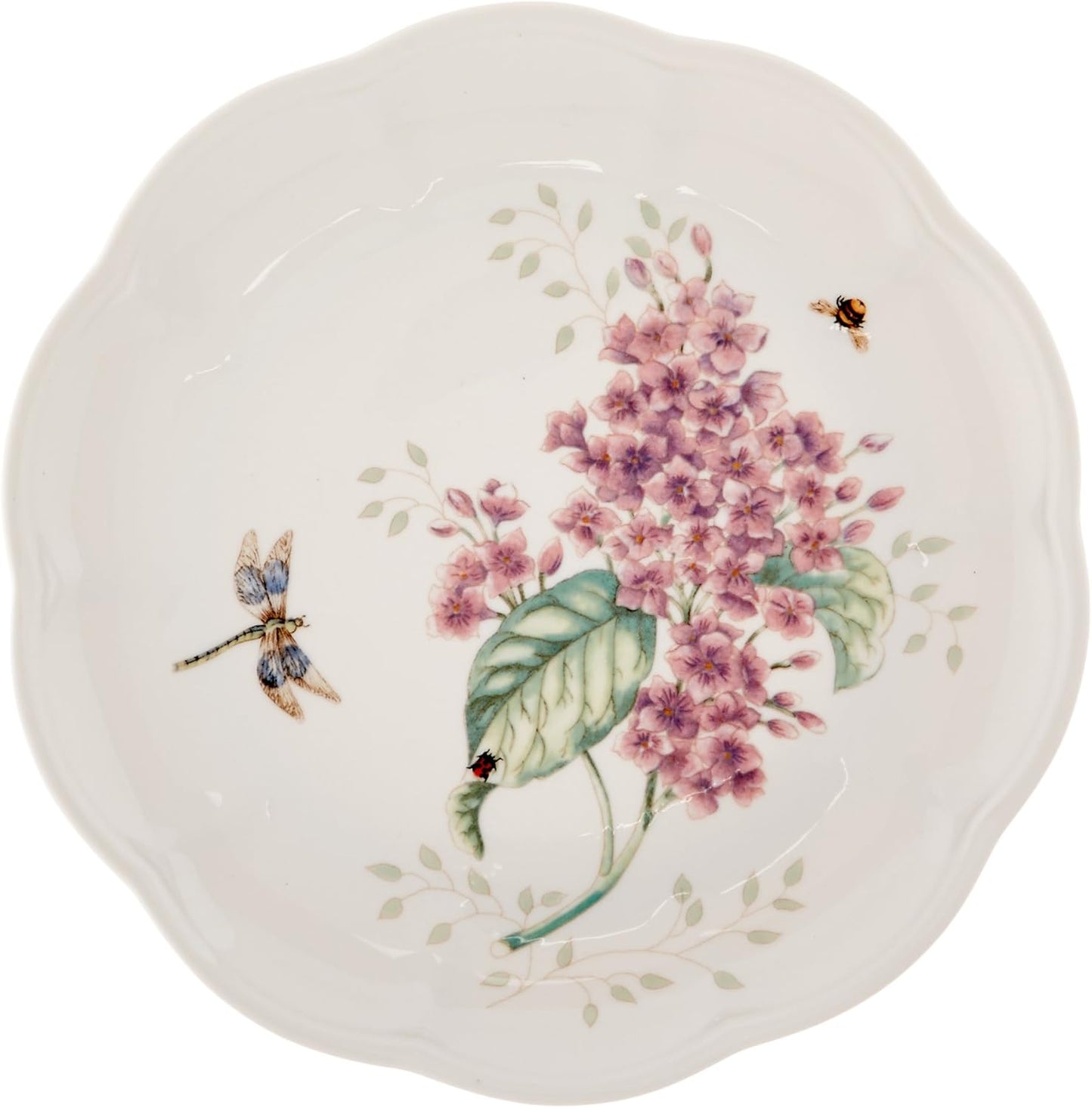 Lenox Dinnerware Set, Butterfly Meadow 18-Piece Set, Service For 6, White Porcelain, Butterfly And Flower Designs, Plates And Bowls Sets, Dishwasher Safe, Home & Kitchen (18 Pieces, Assorted)