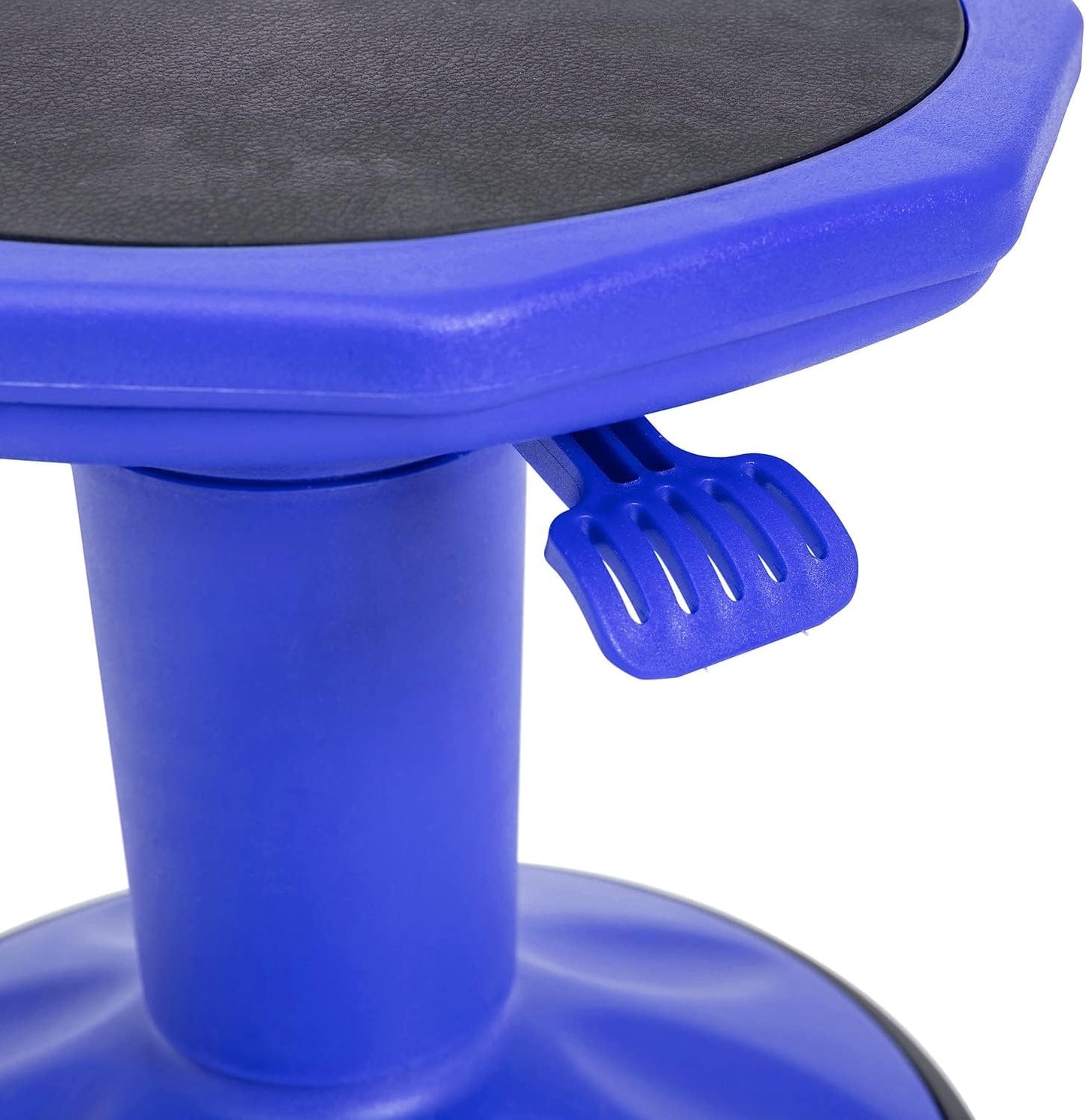 Flash Furniture Carter Adjustable Height Active Learning Stool for Classrooms, Backless Wobble Stool with 360-Degree Swivel, 14" - 18" H, Blue