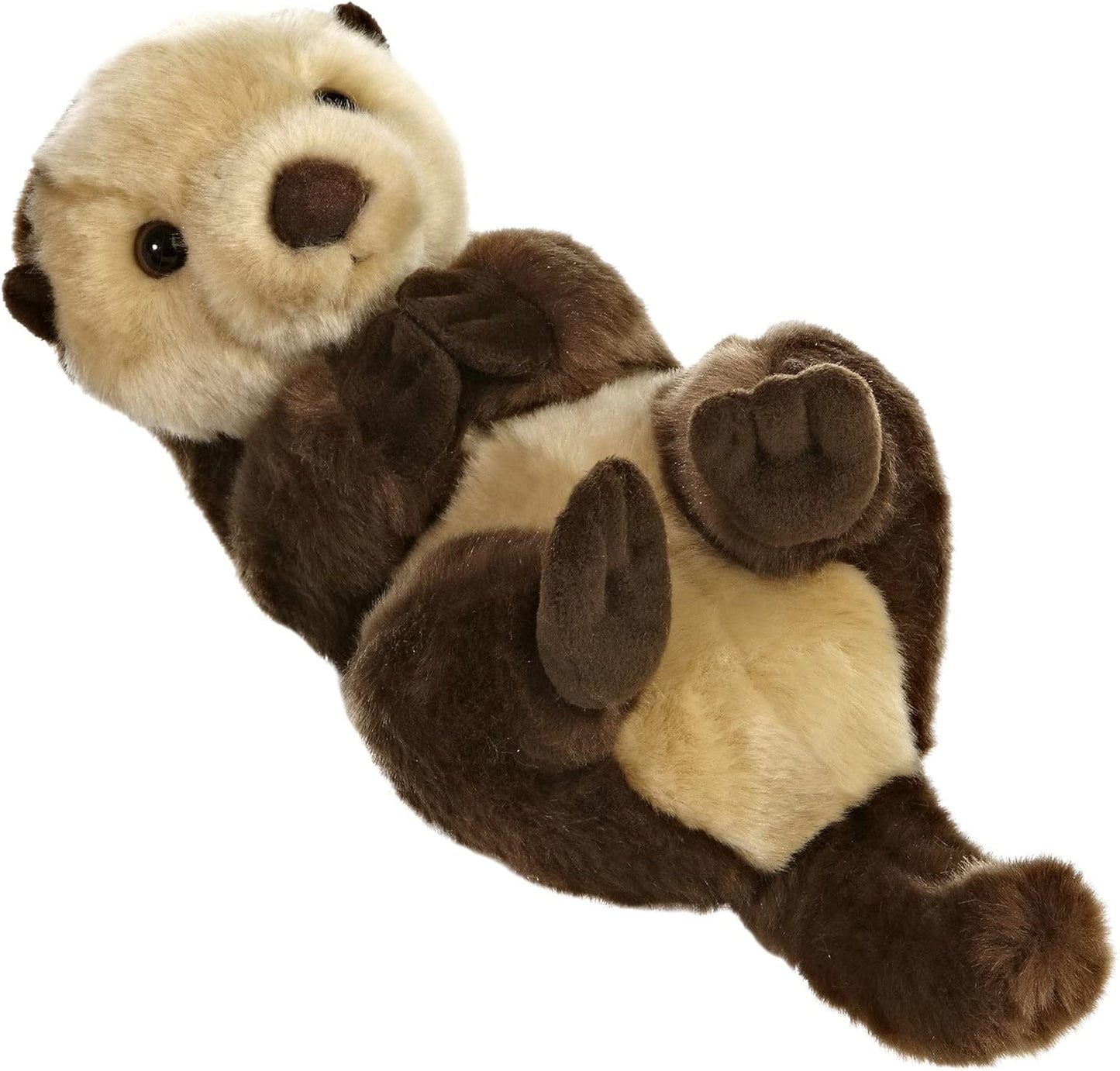 Aurora® Realistic Miyoni® Sea Otter Stuffed Animal - Lifelike Details Make a Cherished Companion - Perfect for Decorating Bedrooms or Classrooms - Brown 10 Inches