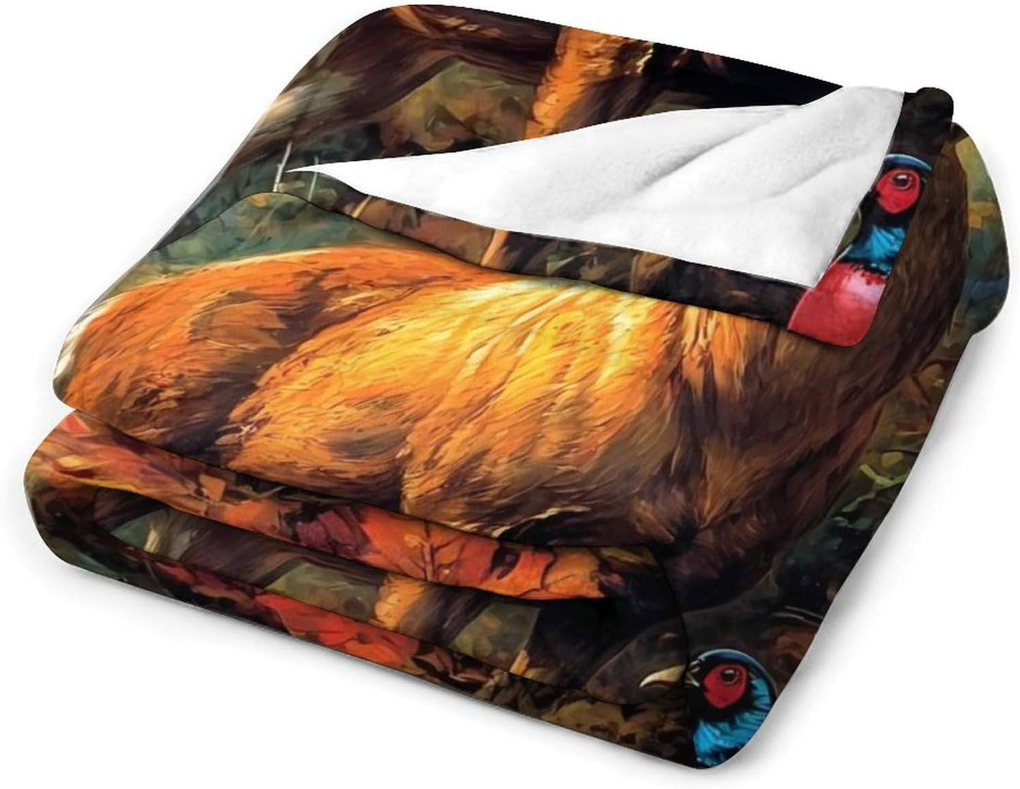 Wildlife Deer Forests Throw Blanket for Couch Bed Plush Cozy Fuzzy Flannel Blanket for All Season 40"x50"