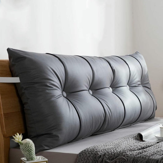 Soft Reading Bed Rest Pillow,Long Headboard Backrest Large Bolster Wedge Pillow Solid Color Neck/Back/Lumbar Support Pillowboard Dorm Daybed Cushion~/